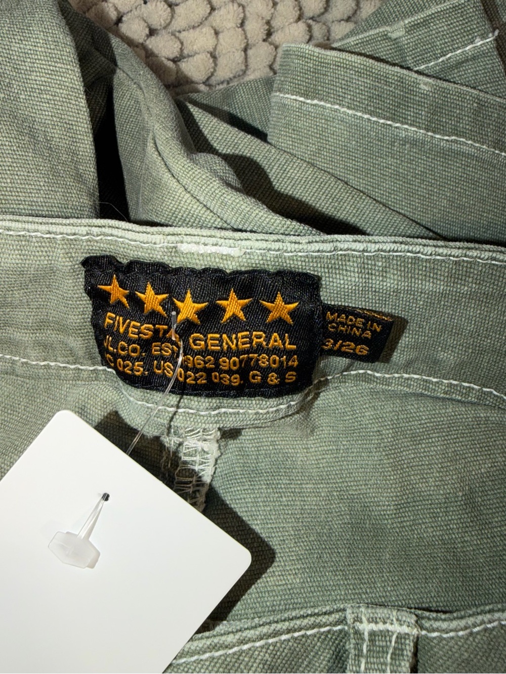 Utility carpenter Pants in Olive Green - Picture 5 of 7